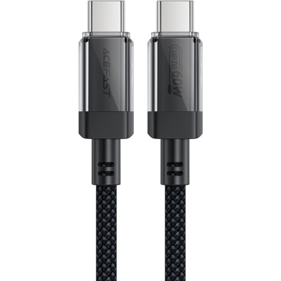 Acefast C12 USB-C / USB-C PD cable 60W 480Mb/with nylon braid - black