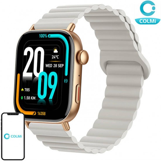 Colmi C8 Max smartwatch with magnetic strap (gold)