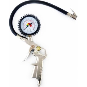 Amio Air compressor gun with pressure gauge