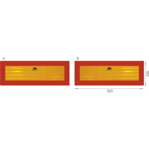 Elit Rear reflecting marker boards TW-P2/RR 101-01W-71 (2 pcs)