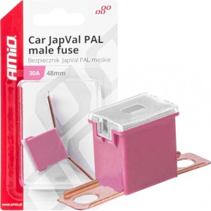 Amio Car JapVal PAL male fuses 48mm 30A AMIO-03418