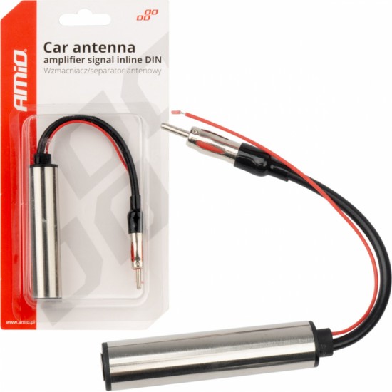 Amio Car Antenna Amplifier Signal Inline DIN AMIO-04132