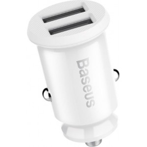 Baseus car charger Grain 2x USB 3,1A white