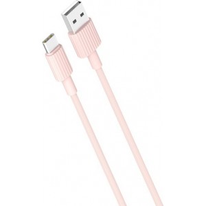 XO cable NB156 USB - USB-C 1,0 m 2,4A pink