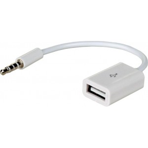 Akyga Europe Sp. Z O.o. Akyga adapter with cable AK-AD-24 USB A (f) / mini Jack (m) 15cm