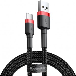 Baseus cable Cafule USB - USB-C 0,5m 3A red-black