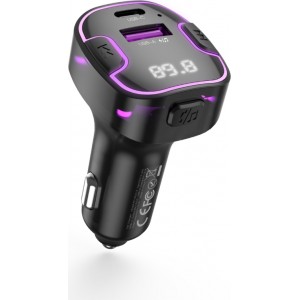 XO transmitter FM BCC12 Bluetooth MP3 car charger 3,1A black