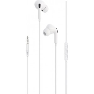 Devia wired earphones Kintone A2 jack 3,5mm white