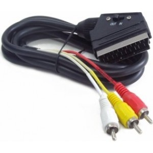 Gembird Scart IN/OUT-RCA Кабель 1.8m