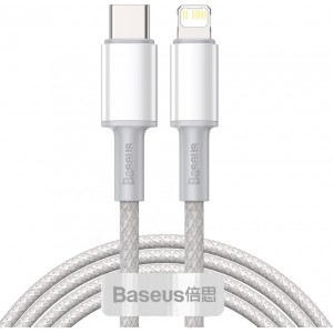 Baseus cable High Density PD USB-C - Lightning 2,0 m white 20W