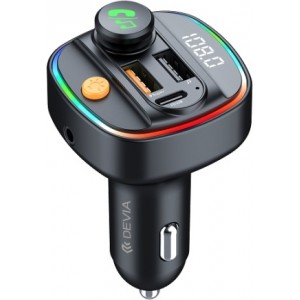 Devia transmitter FM Smart Bluetooth MP3 car charger PD 30W 1x USB-C 2x USB 3A black