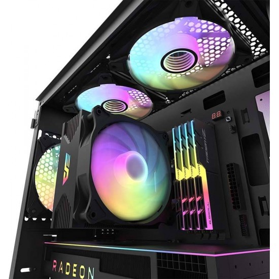 Darkflash Computer fan set Darkflash INF8 ARGB 5in1 120x120 (black)