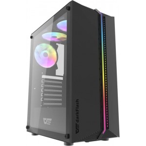 Darkflash DK151 LED computer case (black) + 3 RGB fans