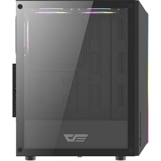 Darkflash DK151 LED computer case (black) + 3 RGB fans