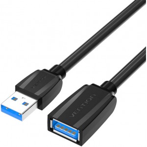 Vention Extension Cable USB 3.0 male USB to female USB Vention VAS-A45-B300 1m (Black)