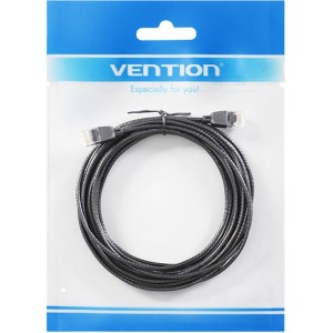 Vention Network Cable UTP CAT6A Vention IBIBH RJ45 Ethernet 10Gbps 2m Black Slim Type