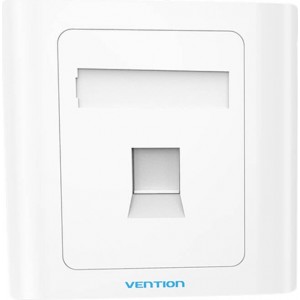 Vention 1-Port Keystone Wall Plate 86 Type Vention IFAW0 White