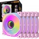 Darkflash INF24 5in1 ARGB Computer fan set (pink)