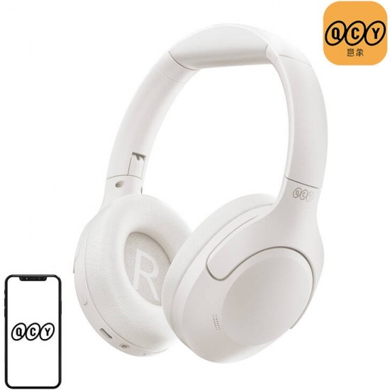 QCY Wireless Headphones QCY H3 lite, ANC (white)