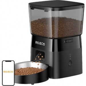 Rojeco 2L Automatic Pet Feeder WiFi Version (black)