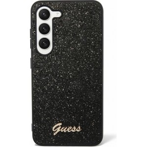 Cg Mobile Sas Guess case for Samsung Galaxy S24 S921 GUHCS24SHGGSHK black hardcase Glitter Script