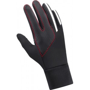 Hurtel Insulated, anti-slip sports phone gloves (size XL) - black