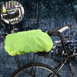 Wozinsky Universal Waterproof Rain Cover for Bike Pannier Bag or Backpack green (WBB5YW)