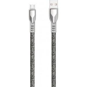 Dudao USB braided cable - micro USB 5 A 1 m gray (L3PROM gray)