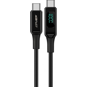 Acefast C6-03 Black USB-C - USB-C PD QC cable 100W 5A 480Mb/s 2m - black