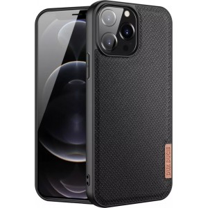 Dux Ducis Fino case cover covered with nylon material iPhone 13 Pro Max black