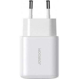 Joyroom JR-TCF20 USB-C PD 20W network charger - white + USB-C / Lightning cable 1m