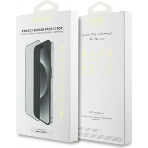 Guess Szkło hartowane prywatyzujące Guess Screen Protector Privacy 2.5D Outline na iPhone 16 Pro