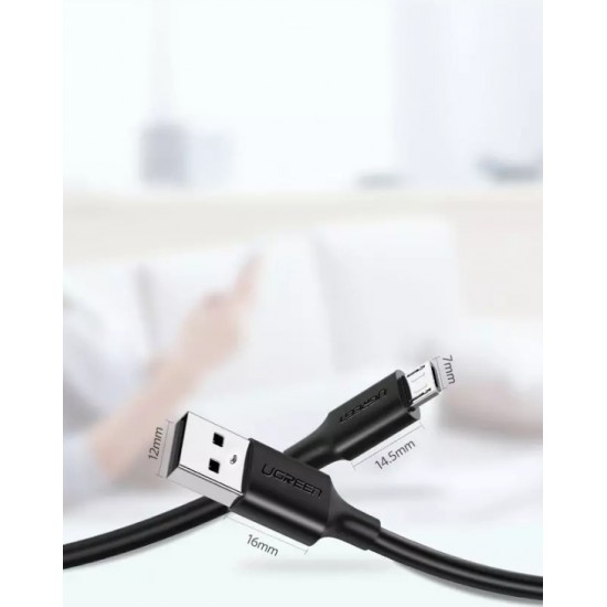 Ugreen cable USB - micro USB 2A 2m black (60138)