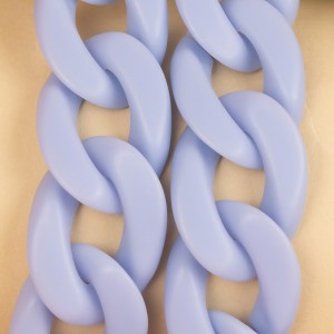 Phone chain long matte light blue