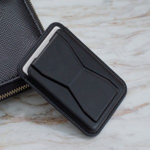 Card holder with stand black