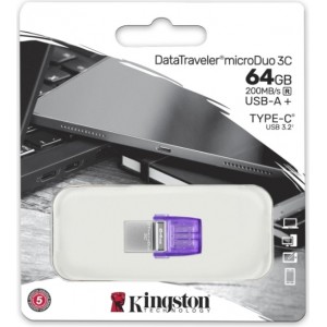 Kingston pendrive 64GB USB 3.0 / USB 3.1 DT microDuo 3C + USB-C