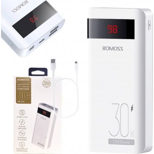 Romoss Powerbank Romoss Sense6PS Pro 20000mAh, 30W (white)