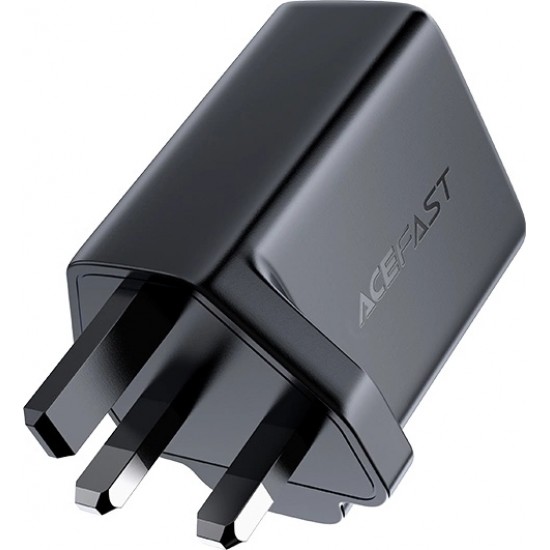 Acefast wall charger (UK plug) USB Type C / USB 32W, PPS, PD, QC 3.0, AFC, FCP black (A8 black)