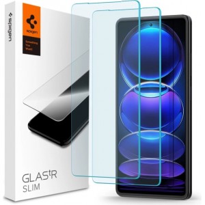 Spigen Glas.tR Slim Tempered Glass for Xiaomi Redmi Note 12 Pro 5G / 12 Pro+ 5G / Poco X5 Pro 5G - 2 pcs.