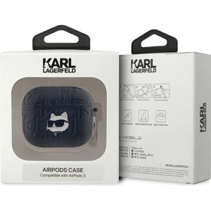 Karl Lagerfeld Monogram Choupette Head case for AirPods 3 - black