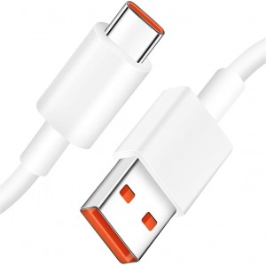 Xiaomi original USB - USB-C type C cable strong fast 120W PD 6A 1M wire White