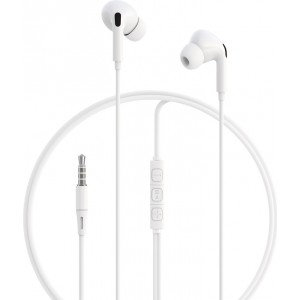 Devia wired earphones Kintone A2 jack 3,5mm white