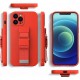 4Kom.pl Rope Case Silicone Case with Lanyard Purse Lanyard Strap for Samsung Galaxy S22 (S22 Plus) Red