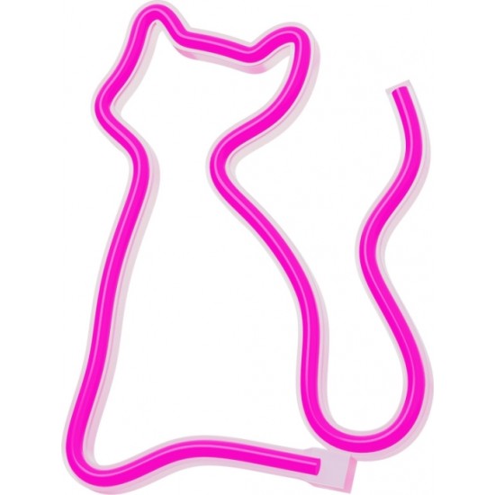 Neon LED Light CAT pink Bat + USB FLNE04 Forever Light