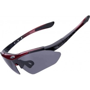 Rockbros 10141 photochromic UV400 cycling glasses - red