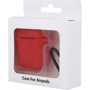 Case for Airpods / Airpods 2 red with hook