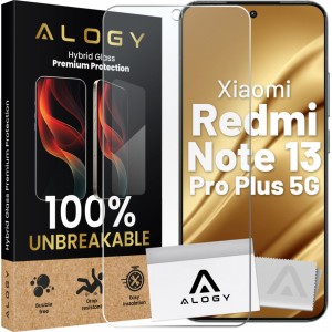 Alogy Hybrid Glass for Xiaomi Redmi Note 13 Pro Plus 5G for Alogy Flexi Glass 9H Case Friendly Flat Screen Protector