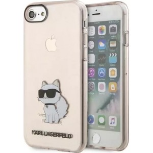 Karl Lagerfeld phone case for iPhone 7/8/SE 2020/2022 pink/pink hardcase Ikonik Choupette