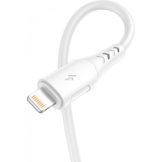 Vipfan USB to Lightning cable VFAN Colorful X12, 3A, 1m (white)