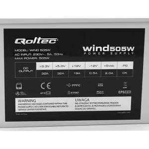 Qoltec ATX power supply Wind 505W